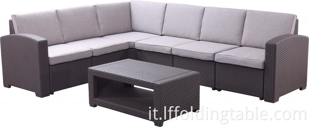 5 Seaters L Shape Sofa